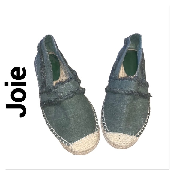 Joie Shoes - JOIE Vivienne Olive Green Espadrille Slip On Flat size 37.5 or US 7